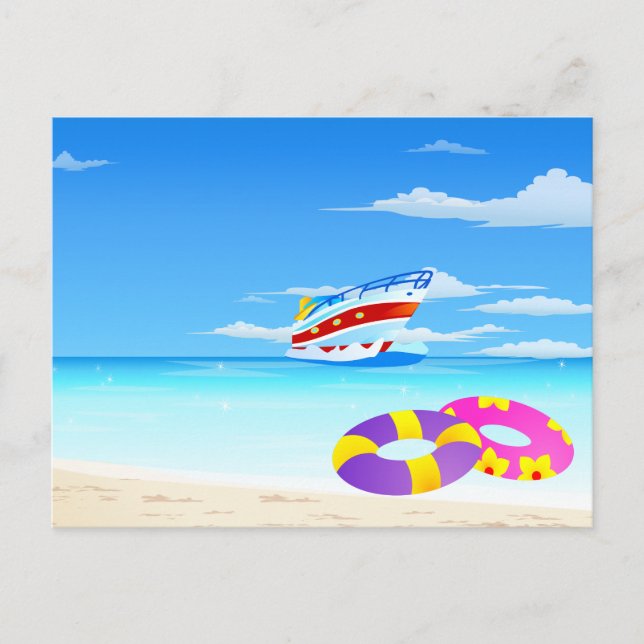 Summer Seaside Postcard (Front)