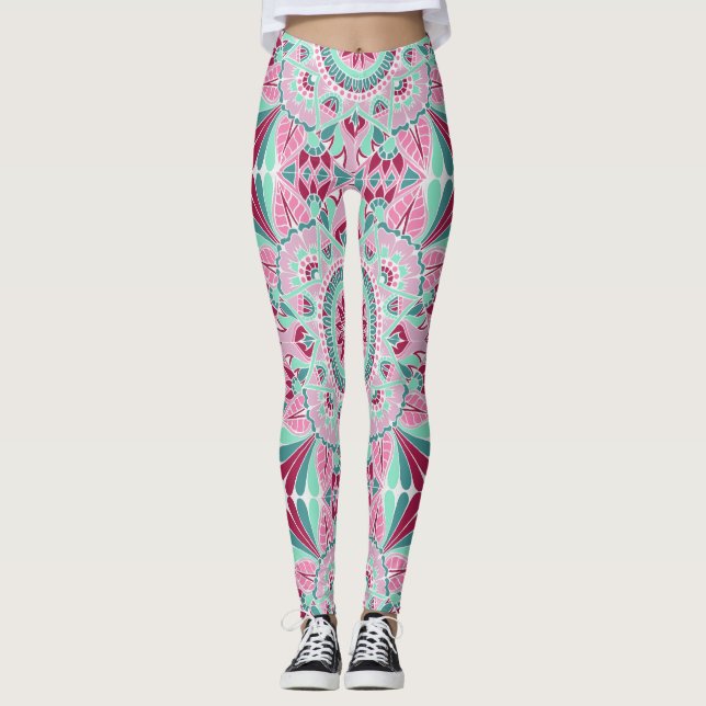 Summer Season Mandala Leggings (Front)