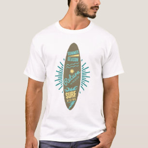 Summer Season Surfboard Graphic Tee