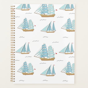 Summer Seatime Cute yachts with sail Planner