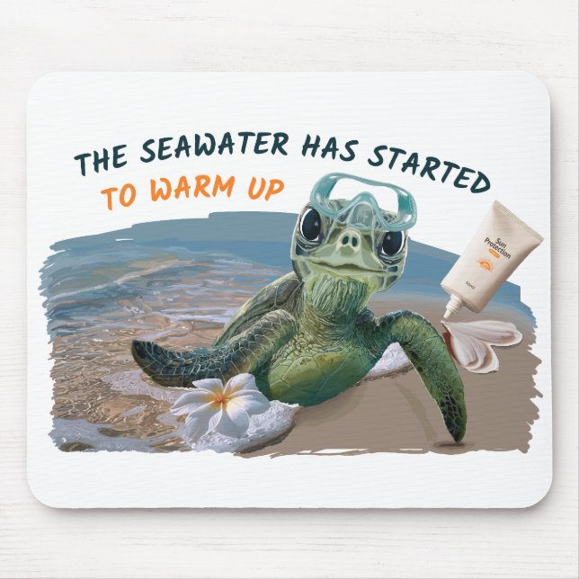 summer seaturtle mouse mat (Front)