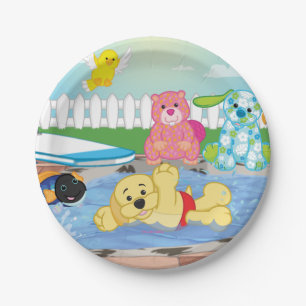 Summer Sensation Pool Paper Plate