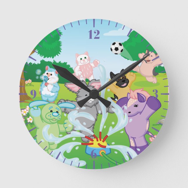 Summer Sensation Sprinkler Round Clock (Front)
