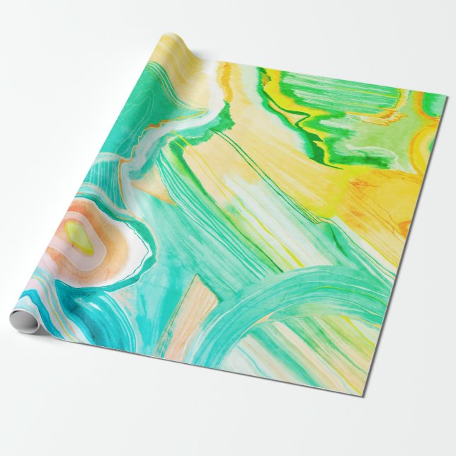 Summer seventies cool candy fun gift wrap (Unrolled)