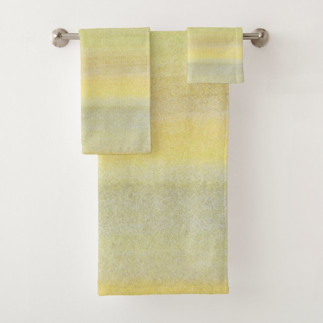 Summer Shades Watercolor Bath Towel Set (Insitu)