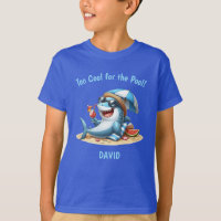 Summer Shark Birthday T-Shirt | Editable