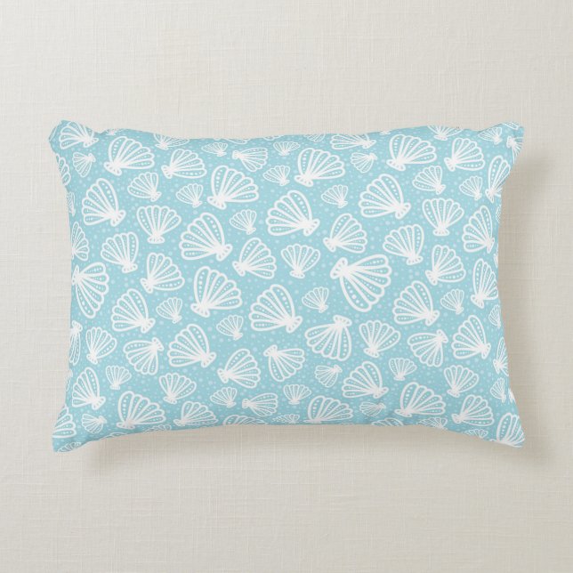 Summer Shell Pattern Decorative Cushion (Front)