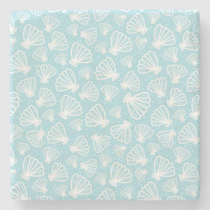 Summer Shell Pattern Stone Coaster