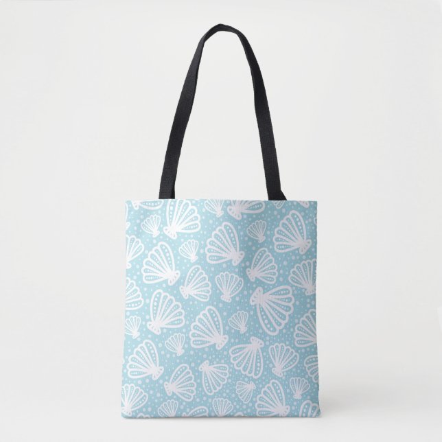 Summer Shell Pattern Tote Bag (Front)