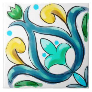 Summer ,Sicilian tiles ,majolica,