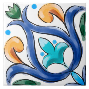 Summer ,Sicilian tiles ,majolica,