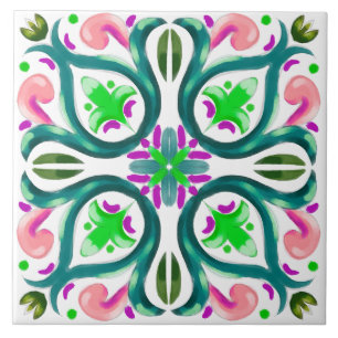 Summer ,Sicilian tiles ,majolica,ceramic tile
