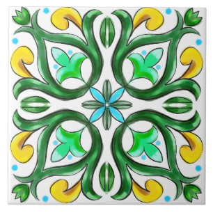 Summer ,Sicilian tiles ,majolica,ceramic tile