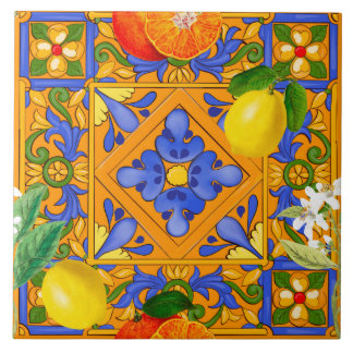 Summer ,Sicilian tiles ,majolica,Mediterranean