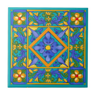 Summer ,Sicilian tiles ,majolica,Mediterranean