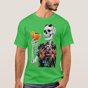 Summer Skeleton Summer Aperol Spritz Vacation Gift T-Shirt