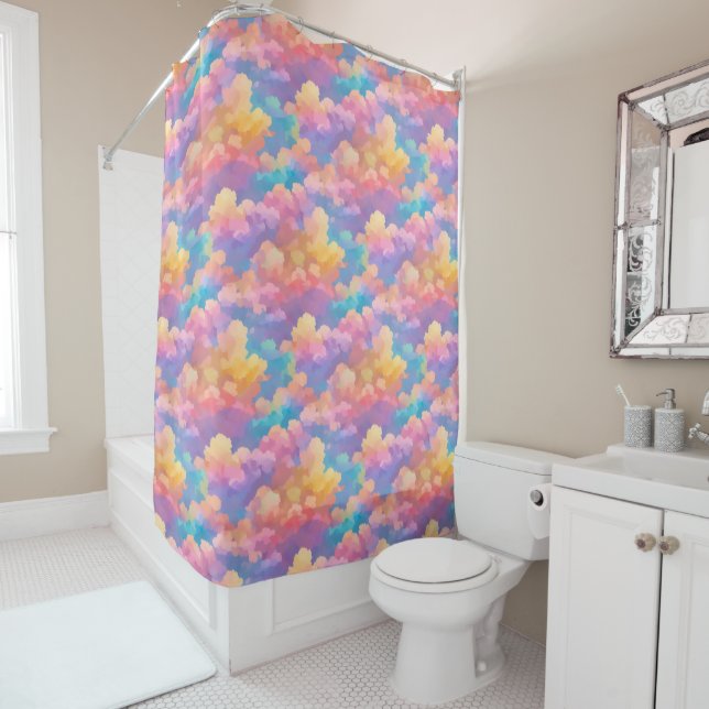 Summer Skies Shower Curtain (In Situ)