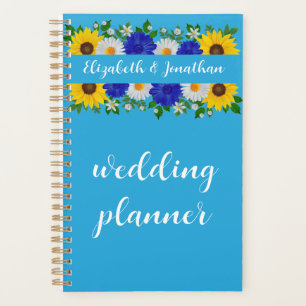 Summer Sky Blue Floral Wedding Planner
