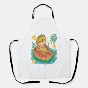 Summer Sloth Pool Float Apron