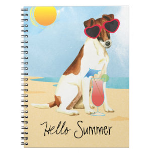 Summer Smooth Fox Terrier Notebook