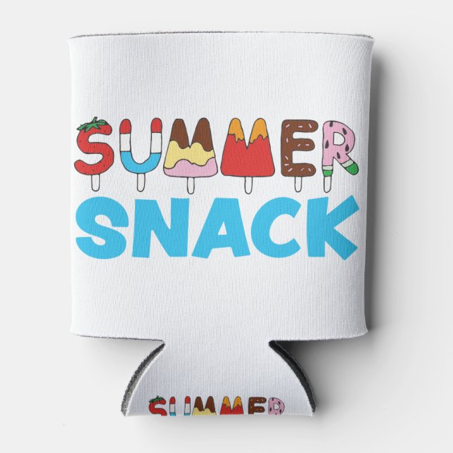 Summer Snack Kids Popsicles Can Cooler (Front)