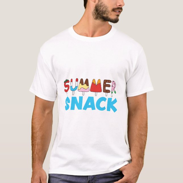 Summer Snack Kids Popsicles T-Shirt (Front)