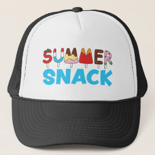 Summer Snack Kids Popsicles Trucker Hat