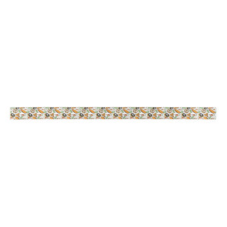 Summer Snacks Seamless Pattern Gift Wrap Ribbon Satin Ribbon