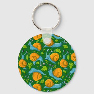 Summer snails key ring