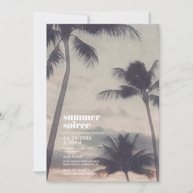 Summer Soiree Invitation (Front)