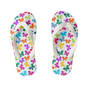 Summer Sole Food Butterflies Flip Flops