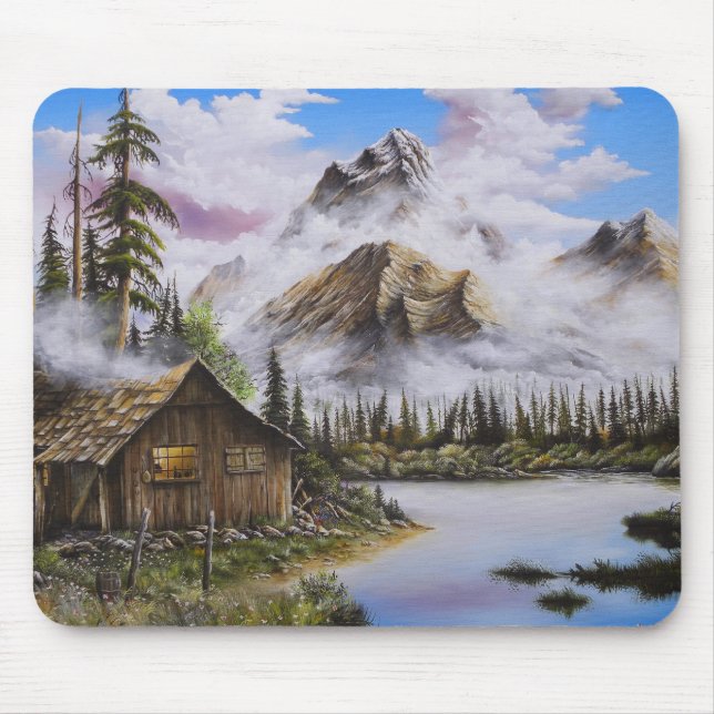 Summer Solitude Oil painting by David Paul Mouse Mat (Front)