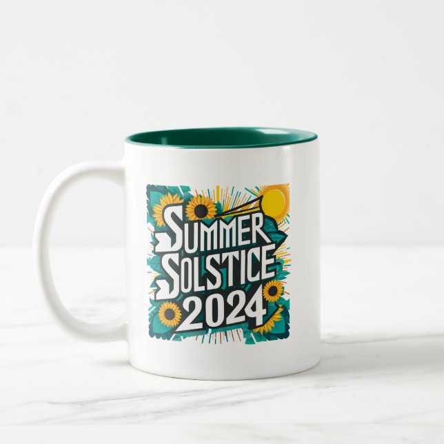 Summer Solstice 2024  Two-Tone Coffee Mug (Left)