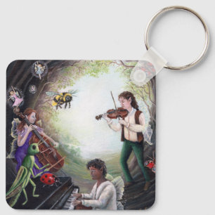 Summer Solstice Fairy Concert Key Ring