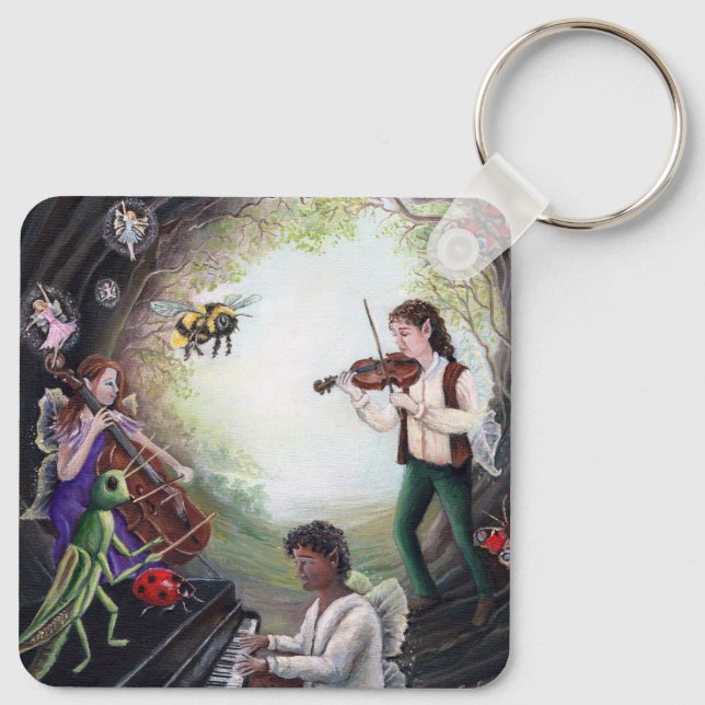 Summer Solstice Fairy Concert Key Ring (Back)