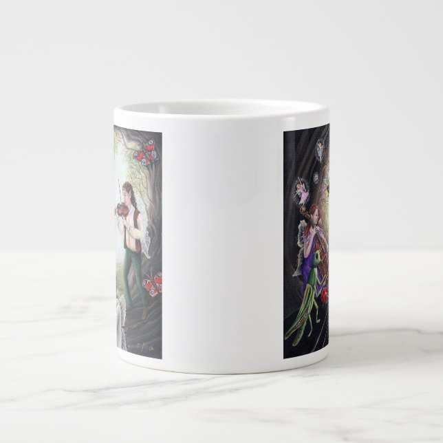 Summer Solstice Fairy Concert Large Coffee Mug (Front)