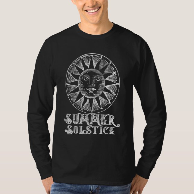 Summer Solstice Midsummer Ancient Sun Longest Day T-Shirt (Front)