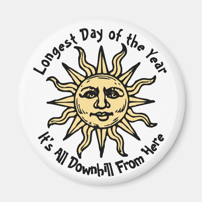 Summer Solstice Poem Magnet (Front)