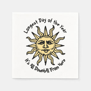 Summer Solstice Poem Napkin