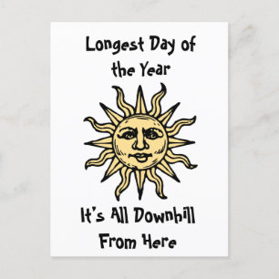 Summer Solstice Poem Postcard