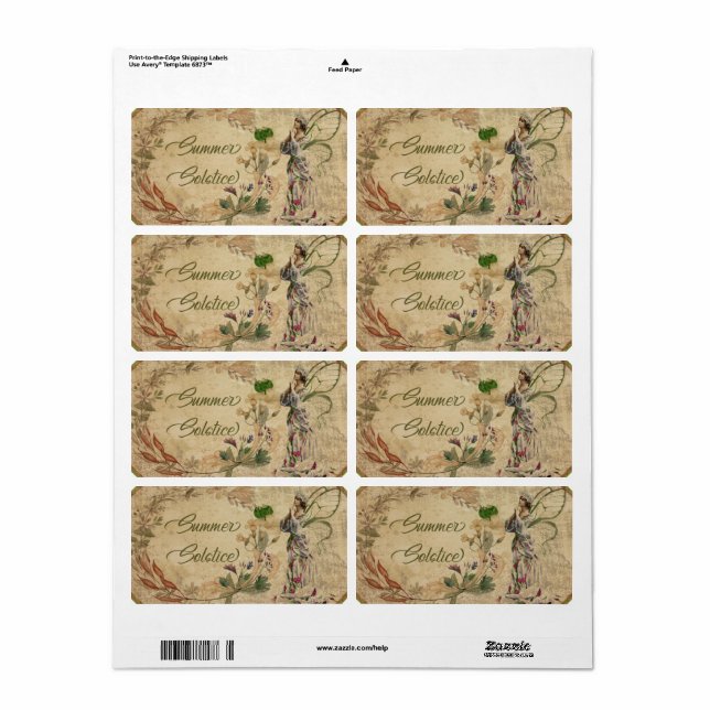 Summer Solstice Sabbat Labels (Full Sheet)