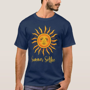 Summer Solstice Sun Typography T-Shirt