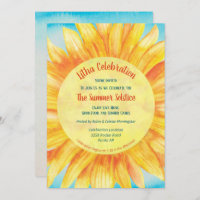 Summer Solstice Sunflower Sun Wiccan Litha Party