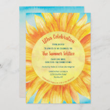 Summer Solstice Sunflower Sun Wiccan Litha Party