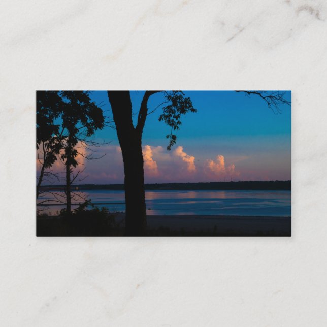 Summer Solstice Sunset Business Cards (Front)