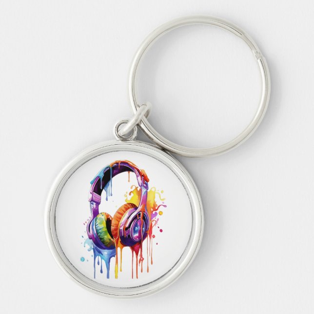 Summer Soundwaves  Key Ring (Front)