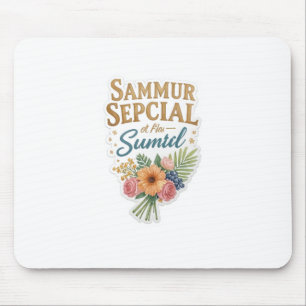 Summer Special Floral Die-Cut Sticker   Vintage  Mouse Mat
