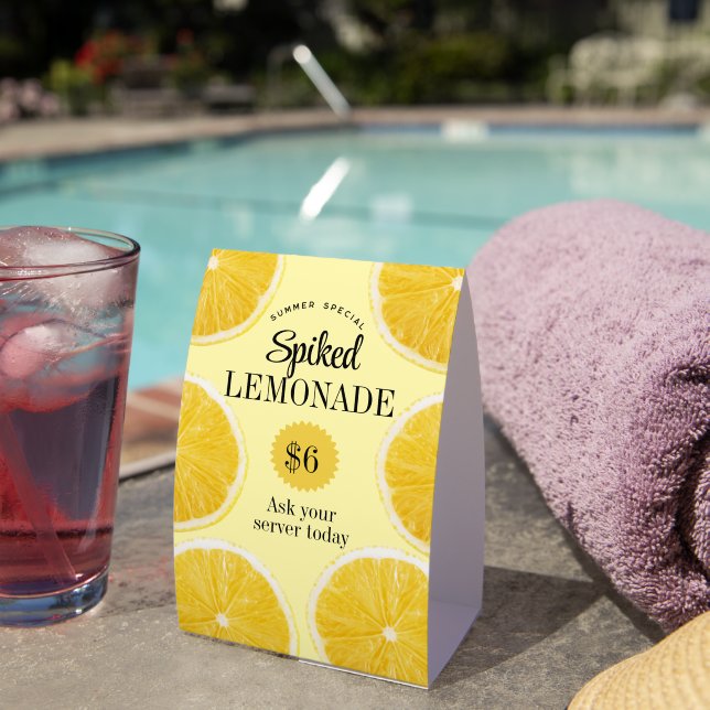 Summer Spiked Lemonade Bar Restaurant Special (Insitu(On Table))