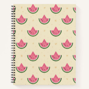 Summer Spiral Notebook of Pink Watermelons
