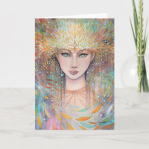 Summer Spirit Fantasy Fairy Goddess Blank Card